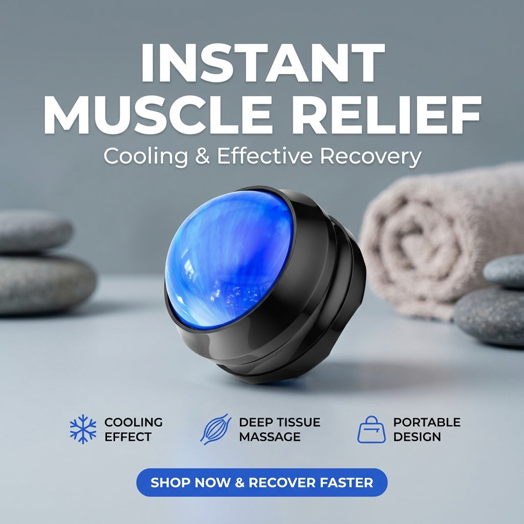 Muscle Massage Roller Ball – Deep Tissue Relief for Neck, Back, Legs & Feet